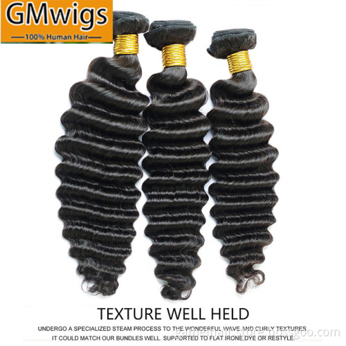 wholesale hair vendors 32 inch bundles mink deep wave malaysian hair bundle
